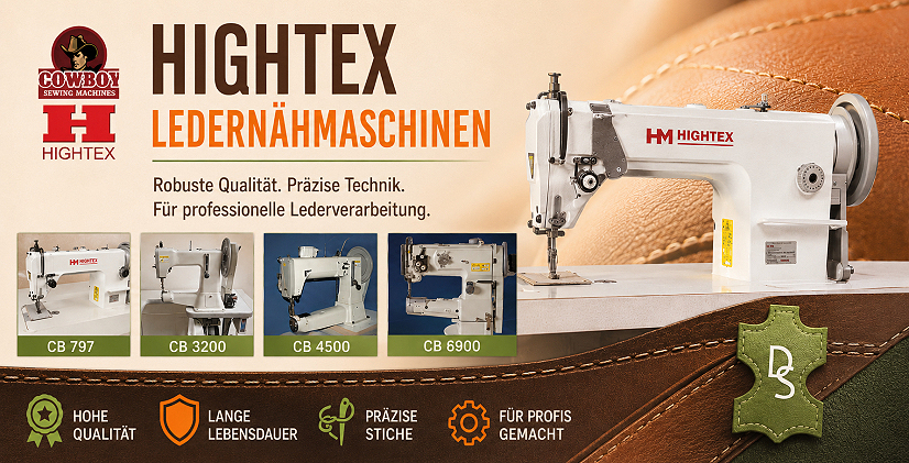 DS-Leder & Sattlerbedarf - Hightex Ledernähmaschinen