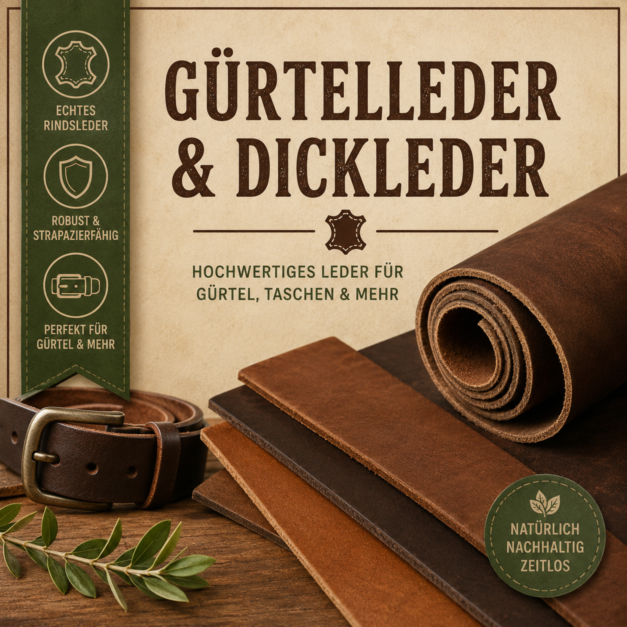 Gürtelleder & Dickleder