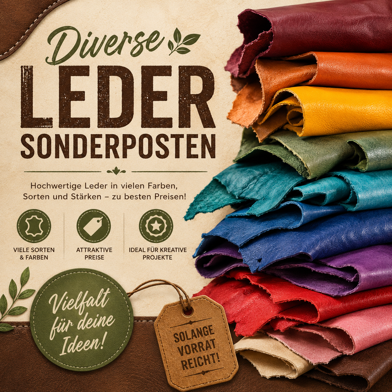 Diverse Leder & Sonderposten