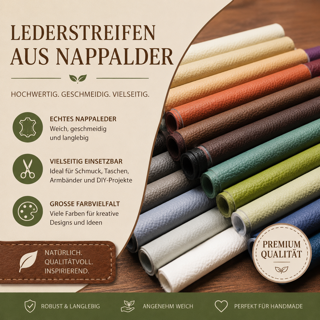 Lederstreifen aus Nappaleder
