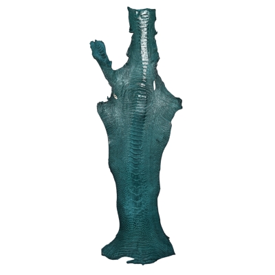 Straußenbeinleder - No. 22 - petrol