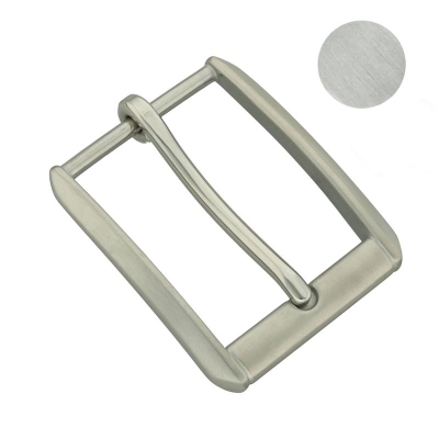 Gürtelschnalle 40mm - Edelstahl Nr. 6 - gebürstet