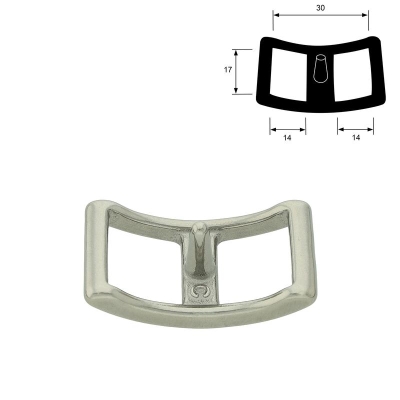 Conwayschnalle aus Edelstahl - 17mm