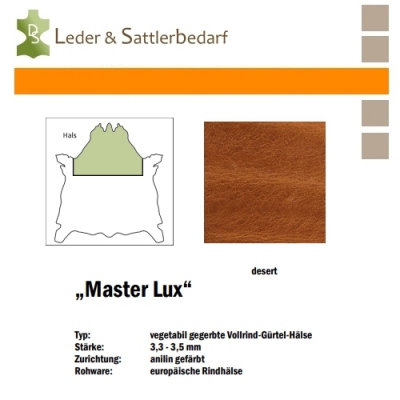 Vollrind-Gürtel-Hals Master Lux - desert