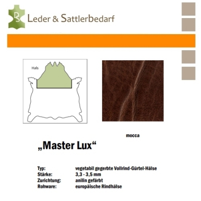 Vollrind-Gürtel-Hals Master Lux - mocca