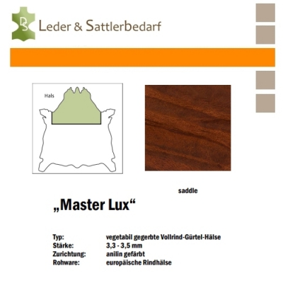 Vollrind-Gürtel-Hals Master Lux - saddle