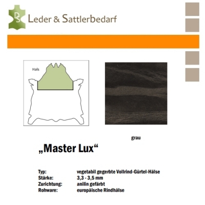 Vollrind-Gürtel-Hals Master Lux - schlammgrau