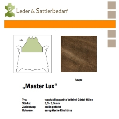 Vollrind-Gürtel-Hals Master Lux - taupe