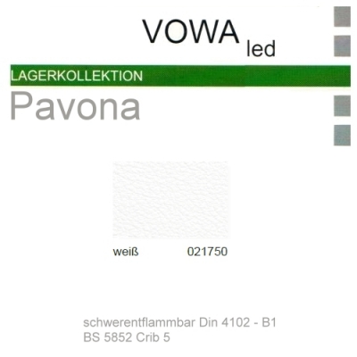 Kunstleder PAVONA B1 - 021750 weiß