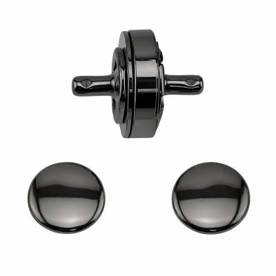 Magnetverschluss Ø 13mm mit Nieten - gunmetal