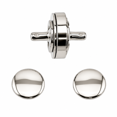 Magnetverschluss Ø 13mm mit Nieten - nickel
