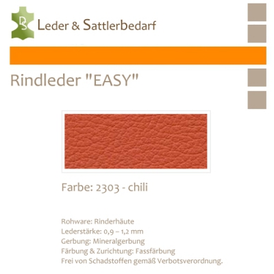 Rind-Möbelleder EASY - 2303 chili