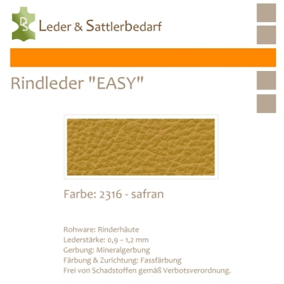 Rind-Möbelleder EASY - 2316 safran