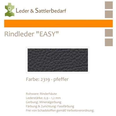 Rind-Möbelleder EASY - 2319 pfeffer