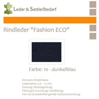 Rindleder Fashion-ECO - 1/4 Haut - 10 dunkelblau