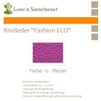 Rindleder Fashion-ECO - 1/4 Haut - 12 flieder