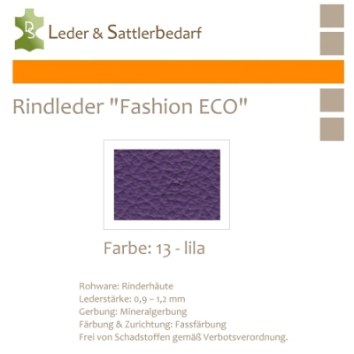 Rindleder Fashion-ECO - 1/2 Haut - 13 lila