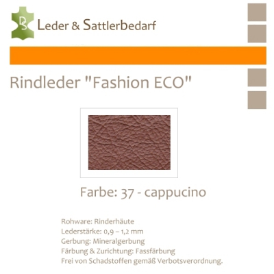 Rindleder Fashion-ECO - 1/2 Haut - 37 cappucino