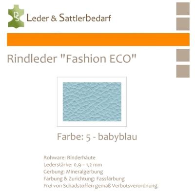 Rindleder Fashion-ECO - 1/4 Haut - 5 babyblau