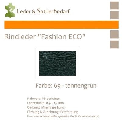 Rindleder Fashion-ECO - 1/4 Haut - 69 tannengrün