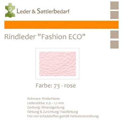 Rindleder Fashion-ECO - 1/4 Haut - 73 rose