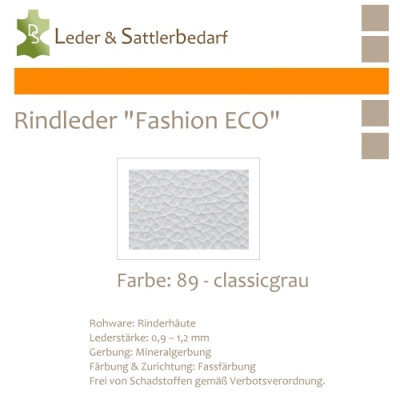 Rindleder Fashion-ECO - 1/2 Haut - 89 classicgrau