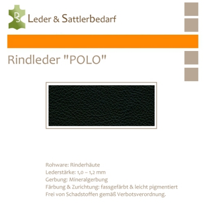 Rind-Möbelleder POLO - 7501 nero