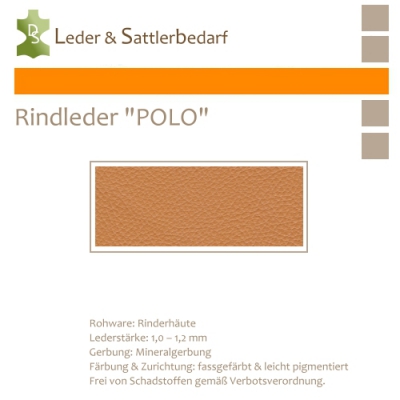 Rind-Möbelleder POLO - 7524 camello