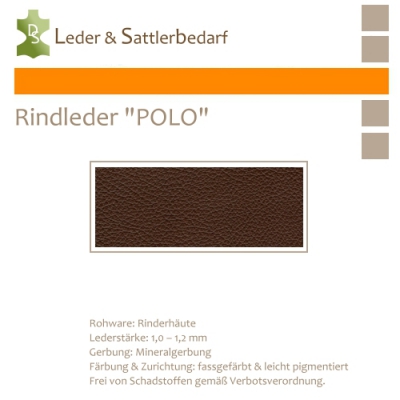 Rind-Möbelleder POLO - 7538 marone