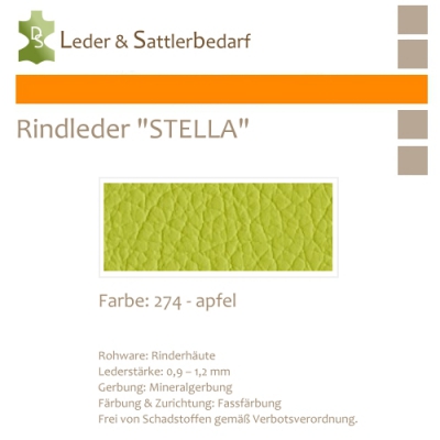 Rindleder STELLA - 274 apfel - DinA3
