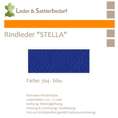 Rindleder STELLA - 394 blau - DinA3