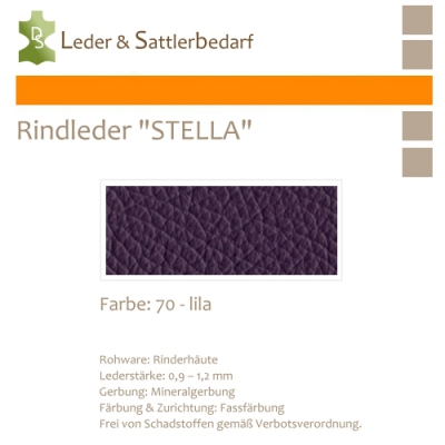 Rindleder STELLA - 70 lila - DinA2