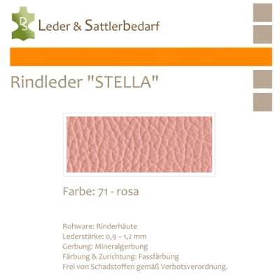 Rindleder STELLA - 71 rosa - DinA2
