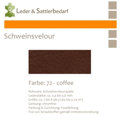 Schweinsvelour - coffee