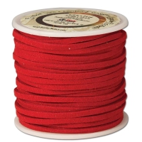 Flechtband ECO-SOFT 3mm - Rolle - rot