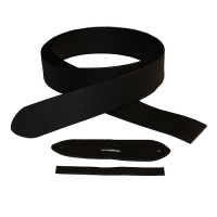 Gürtelrohling aus Büffel-Volleder CLASSIC mit Kappteil und Schlaufe - schwarz