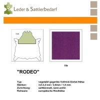 Vollrind-Gürtel-Hals Rodeo - lila