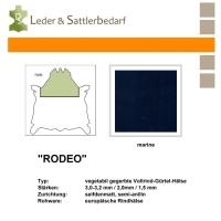 Vollrind-Gürtel-Hals Rodeo - marine