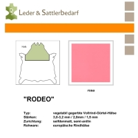 Vollrind-Gürtel-Hals Rodeo - rosa