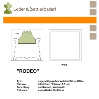 Vollrind-Gürtel-Hals Rodeo - weiß