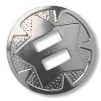 Slotted Round Conchos - 38mm - 10er Pack