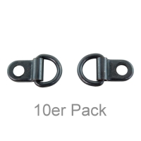 Schuhhaken mit beweglichem Ring - bronziert - 10er Pack