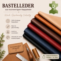 Bastelleder unterschiedliche Größen - ca. 5kg