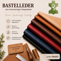 1kg Bastelleder, Lederreste größer als DIN A3