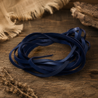 Fettleder Endlosriemen - 16mm - blau
