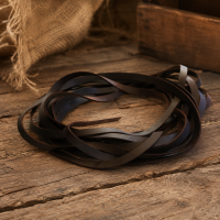 Fettleder Endlosriemen - 18mm - braun
