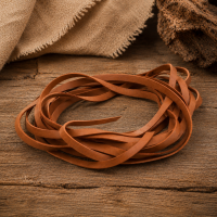 Fettleder Endlosriemen - 20mm - cognac