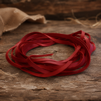 Fettleder Endlosriemen - 12mm - bordeaux-rot