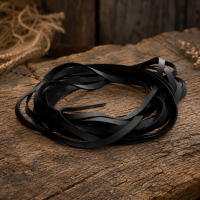 Fettleder Endlosriemen - 14mm - schwarz