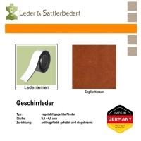 Lederriemen aus Geschirrleder - englishbraun